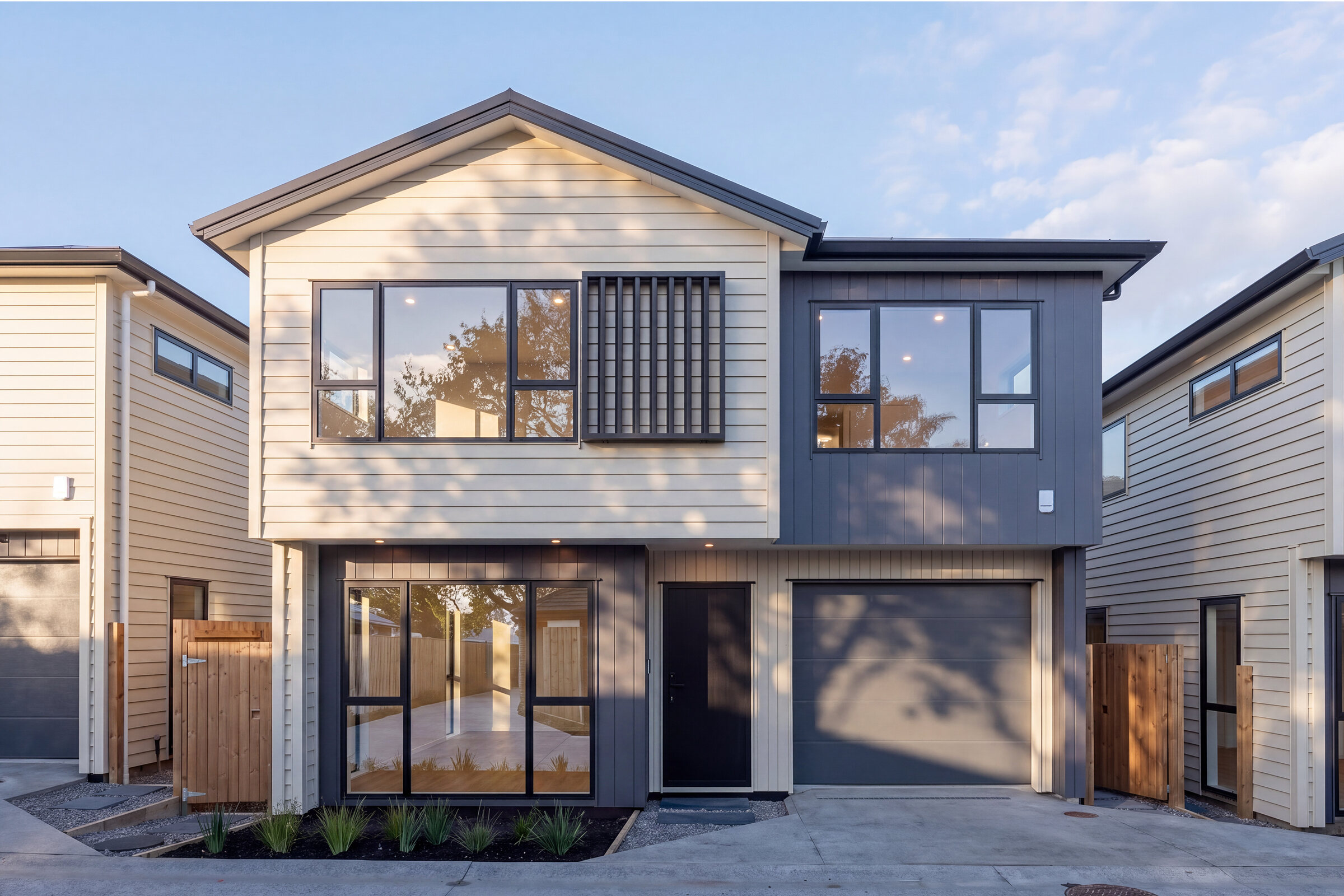 Completed four-home development at 387 Albany Highway in Albany