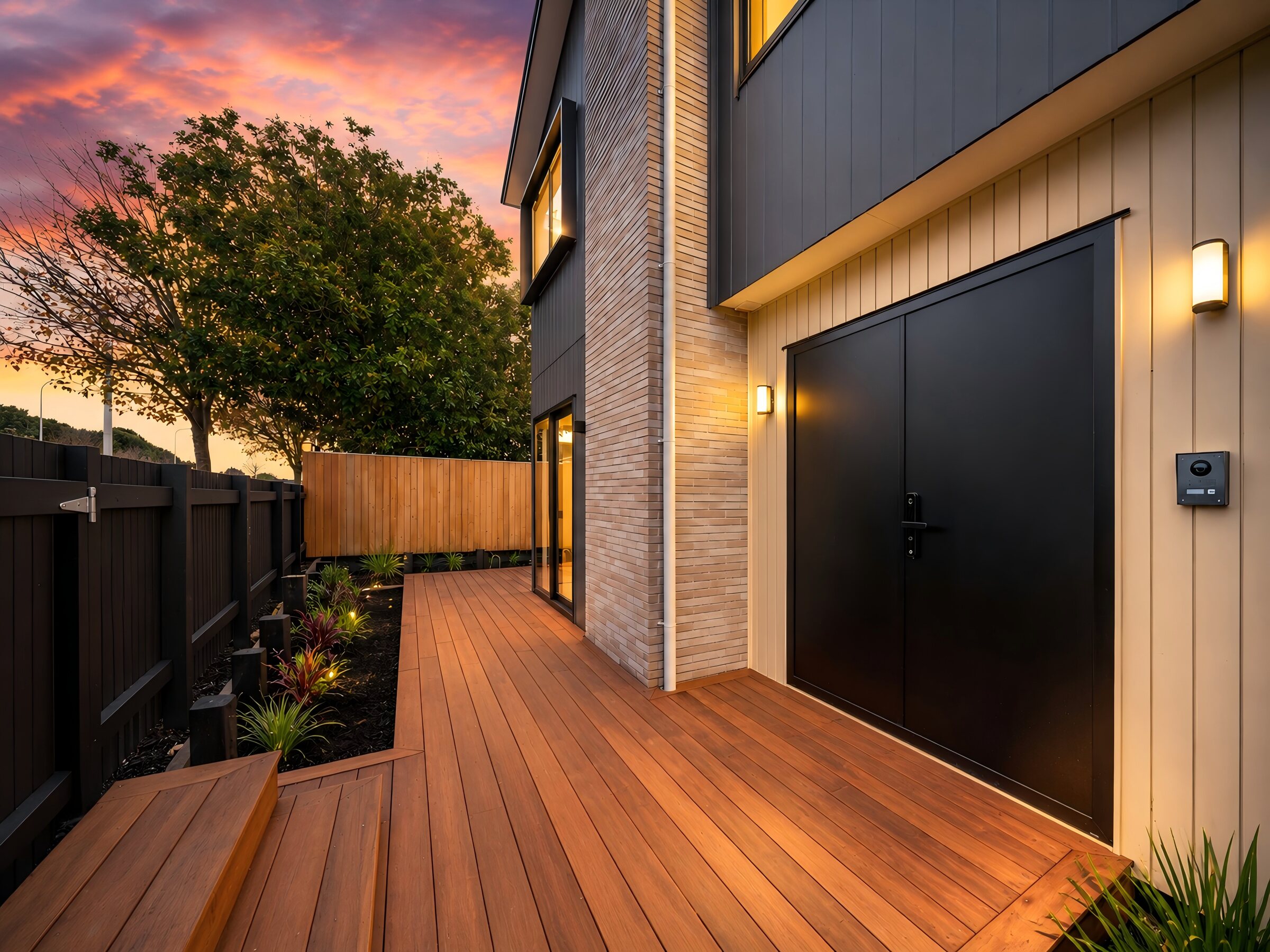 Private timber deck and exterior detailing at 387 Albany Highway