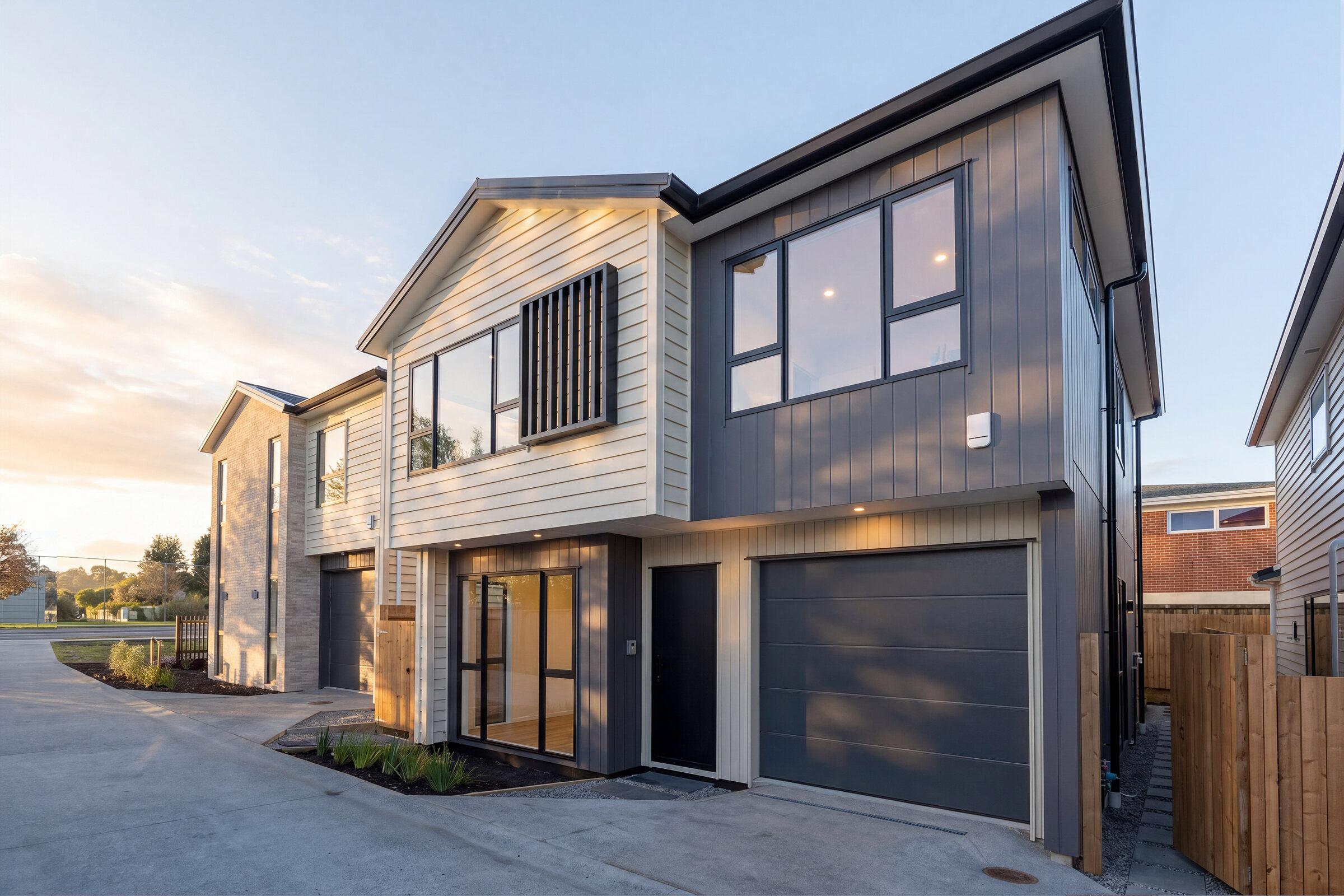 Street view of the four-home Albany Highway development