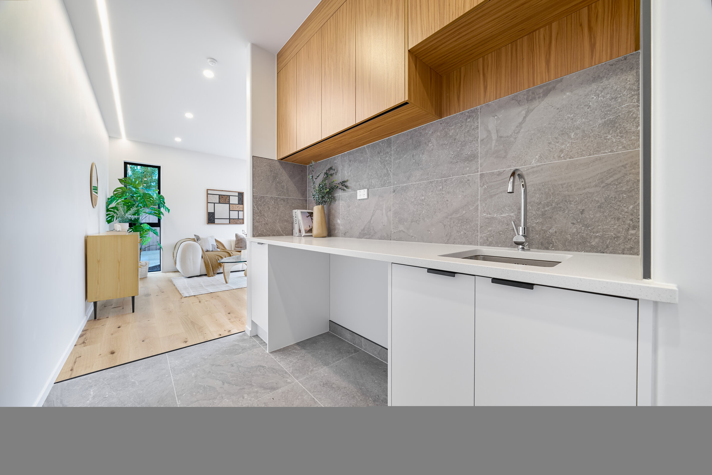 Kitchen within a completed Albany Highway home
