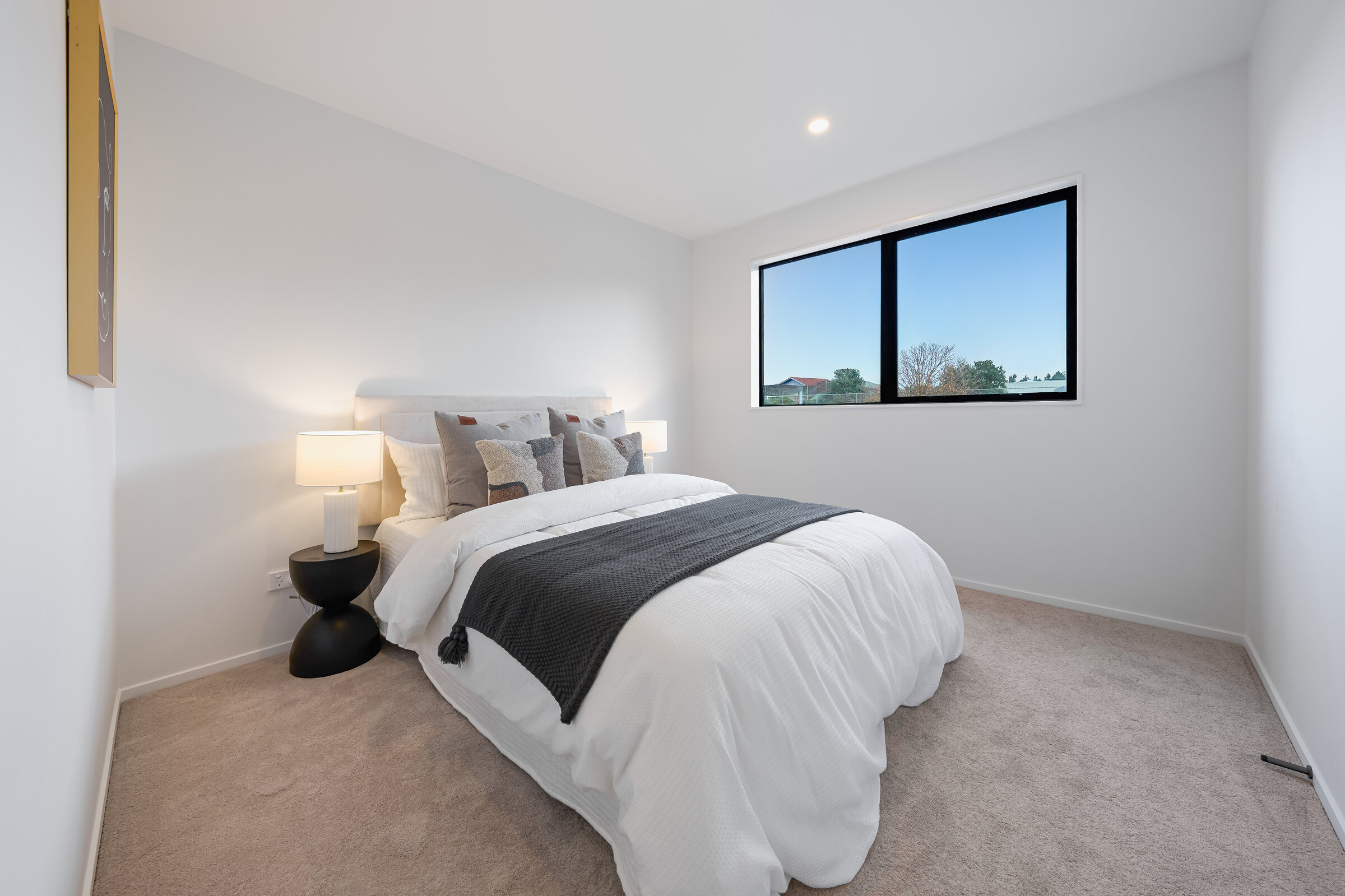 Bedroom within a completed Albany Highway home