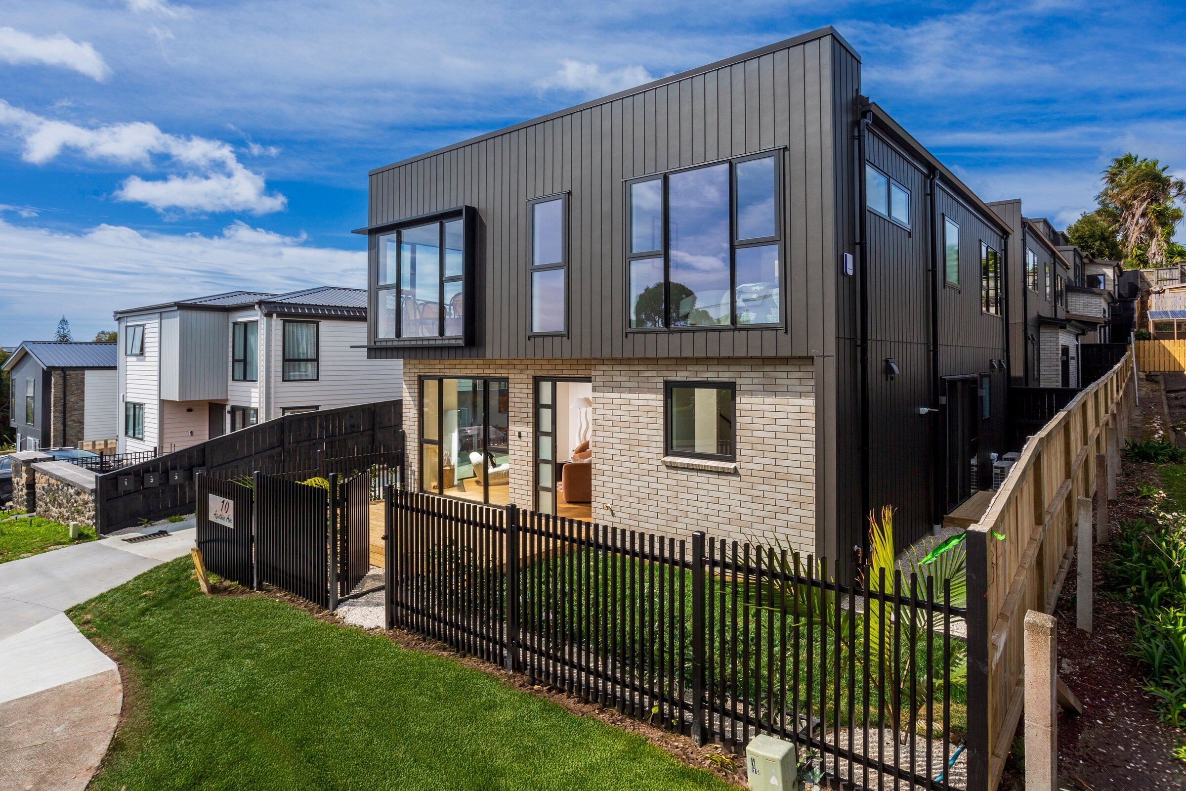 Completed homes within the 10 Agathis Avenue development
