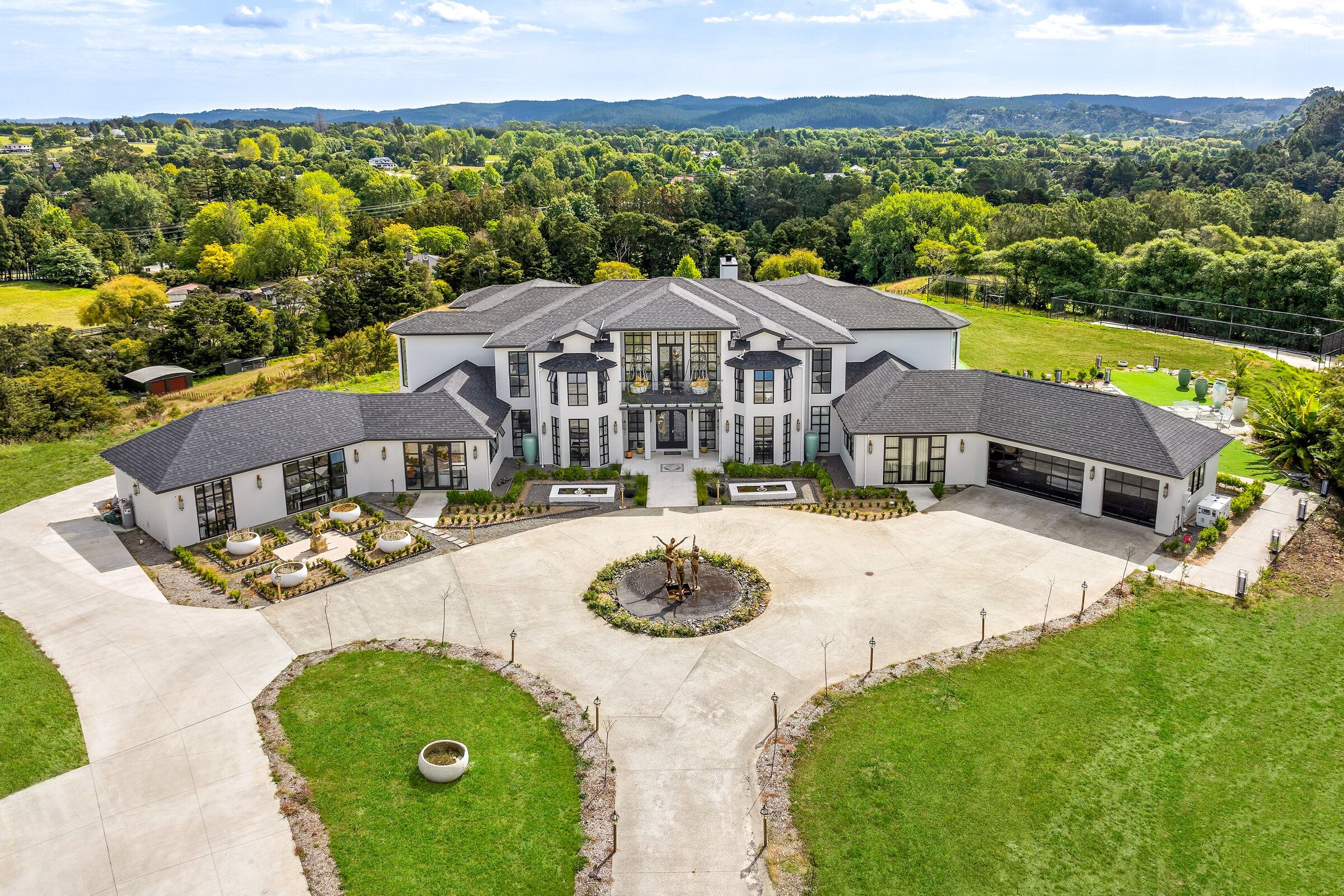 Aerial view of 177 Coatesville-Riverhead Highway in its rural setting