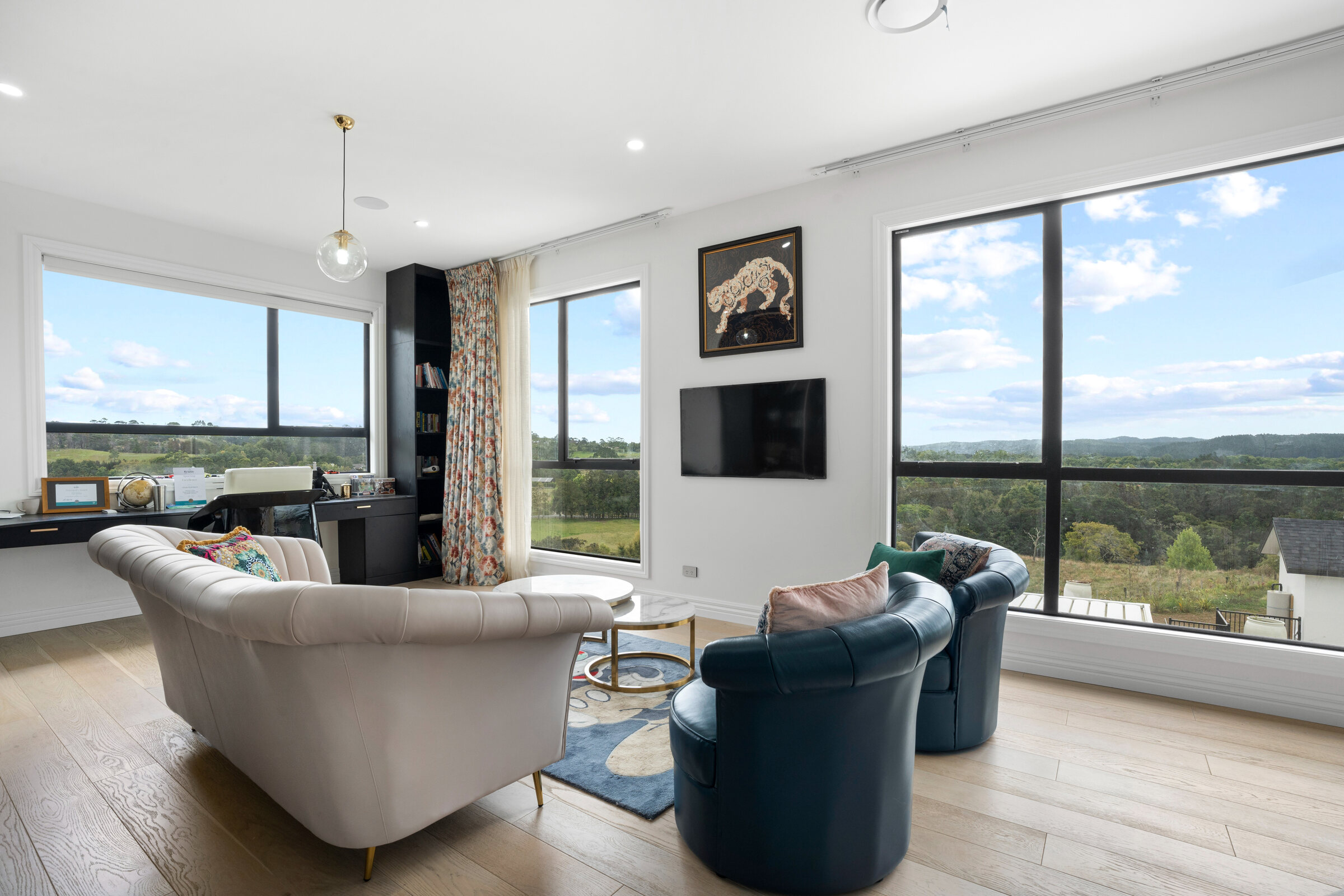 Principal bedroom with garden outlook