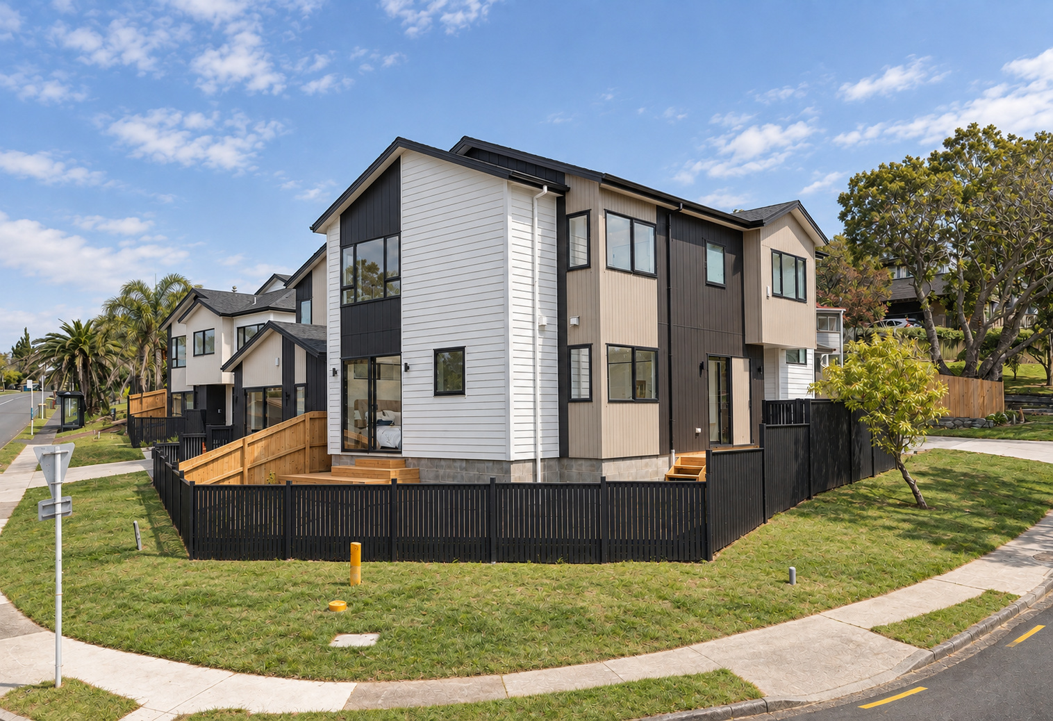 Completed three-home standalone development at 2 Lingham Crescent in Torbay
