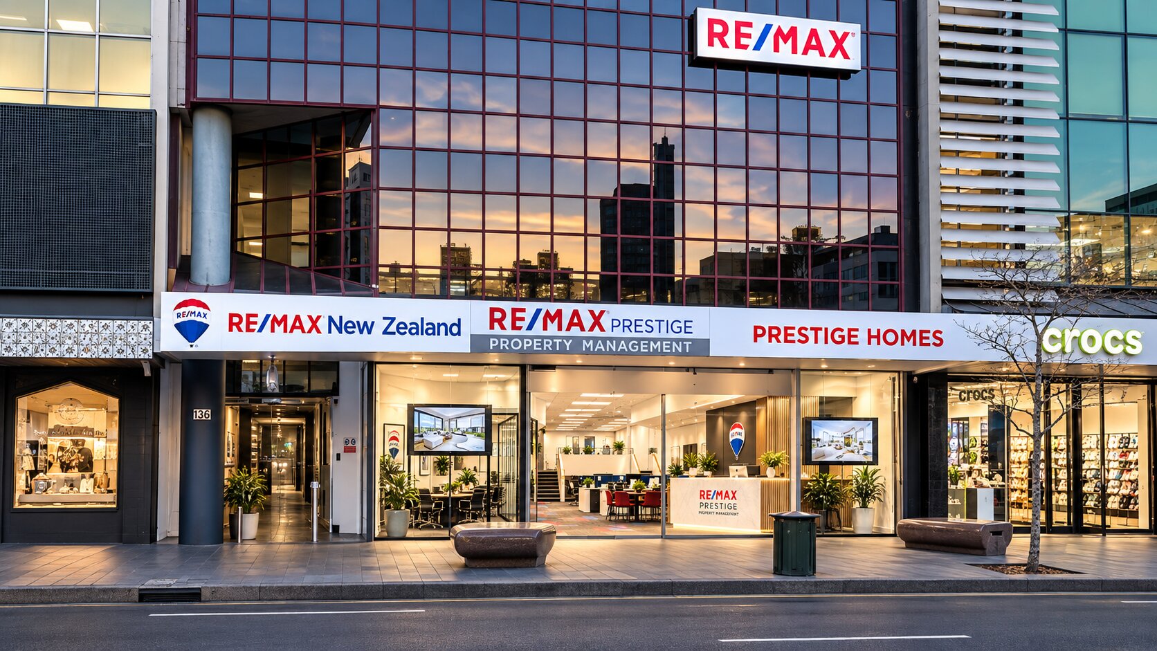Street view of the completed RE/MAX Prestige Newmarket office