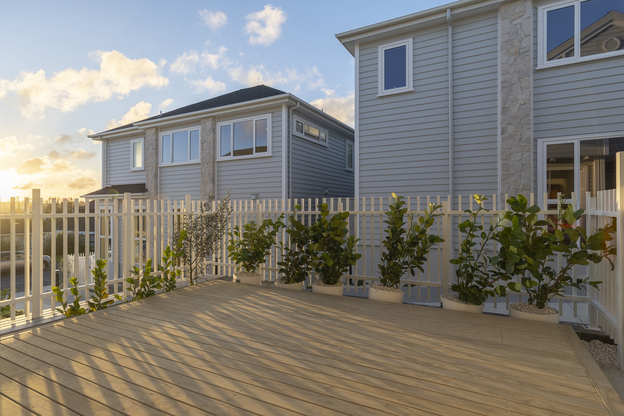 Private outdoor deck at William Souter Street