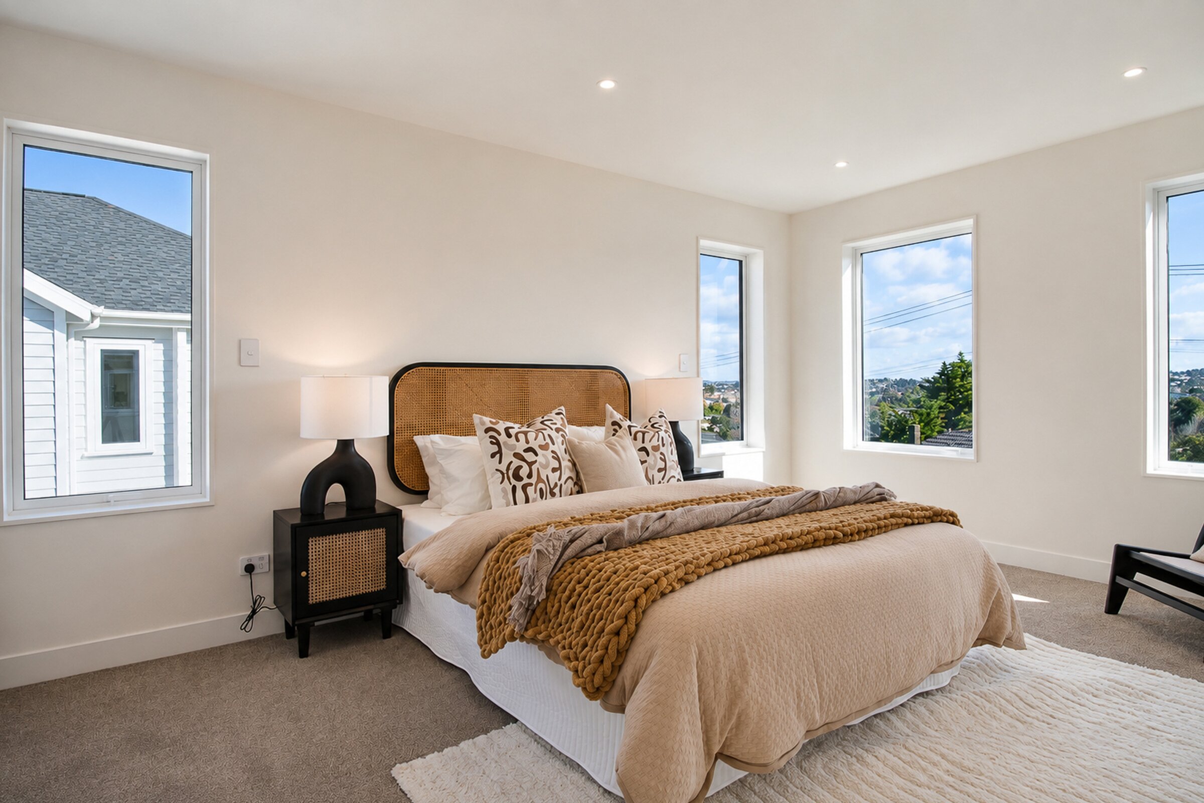 Primary bedroom within a William Souter Street home