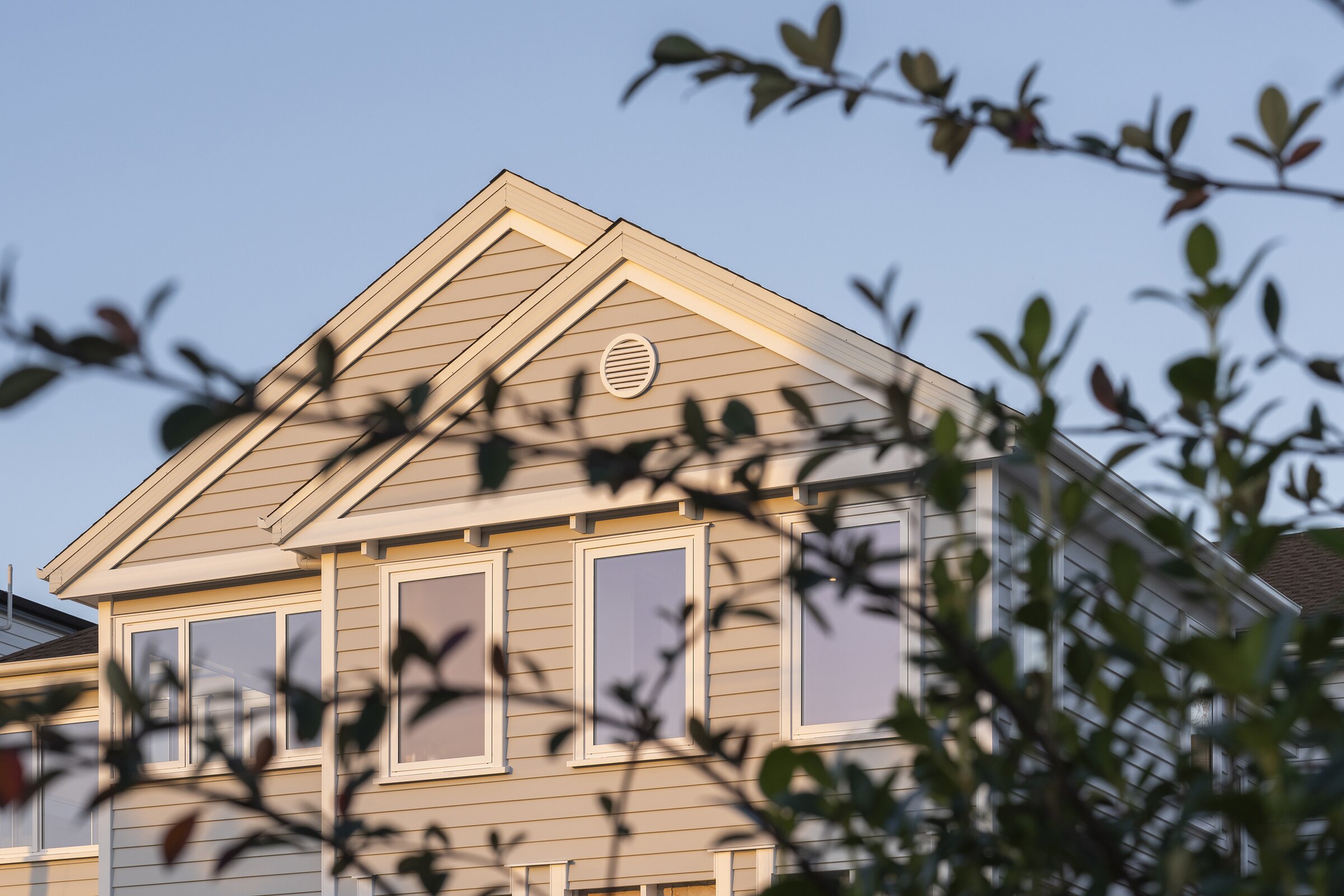 Gable and weatherboard detailing at William Souter Street